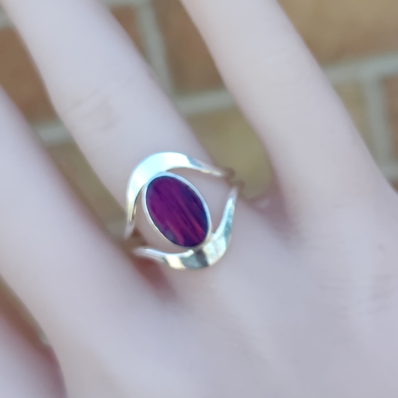 Sterling Silver Mexican Opal Ring - Picture 4 of 6